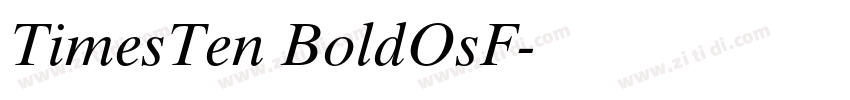 TimesTen BoldOsF字体转换